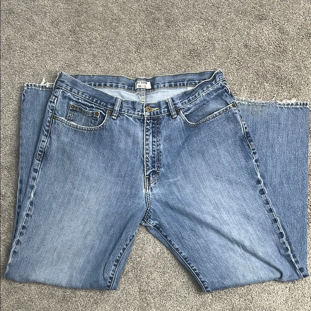 J. Crew All Cotton Jeans Faded Size 36 x 32